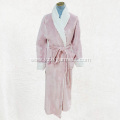 Pink ladies' pajamas and robes in winter